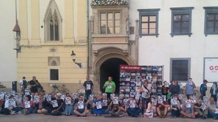 В Словакии прошла акция в поддержку Сенцова