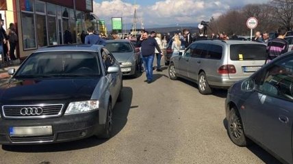 На украинско-словацкой границе заблокировано движение 