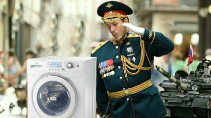 Свято завойовників пральних машинок: у мережі на повну жартують про 9 травня в росії