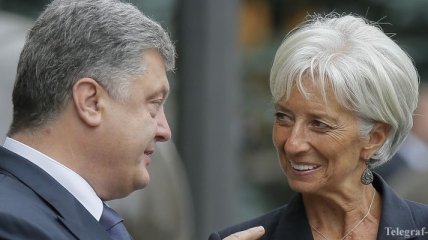 Порошенко и Лагард скоординировали усилия по выполнению условий программы МВФ