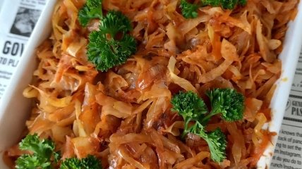 Тушеная капуста – простой рецепт постного блюда