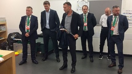 Шевченко посетил раздевалку Ворсклы после матча с Арсеналом в Лондоне