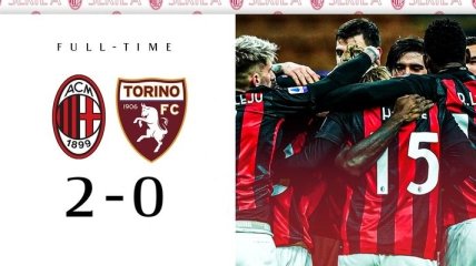 Милан без проблем переиграл предпоследнюю команду Серии А (видео)