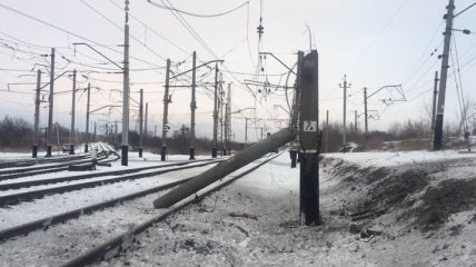 Боевики обстреляли железнодорожную станцию Авдеевки