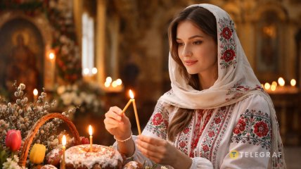 Девушка в церкви