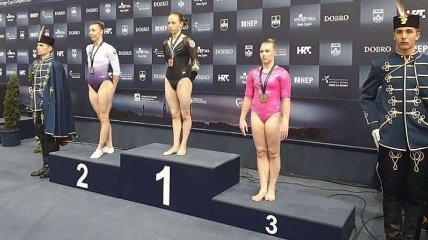Украинская гимнастка взяла три "золота" на Гран-при в Хорватии