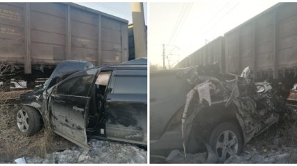 В Амурской области авто врезалось в поезд