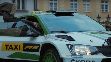 Пятикратный чемпион Чехии по ралли попробовал себя в роли таксиста (Видео)