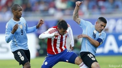 Уругвай сыграл вничью с Парагваем и вышел в четвертьфинал