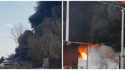 В Дзержинске возник масштабный пожар
