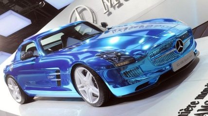 Mercedes SLS AMG Electric Drive посетил Парижское Автошоу (Фото)