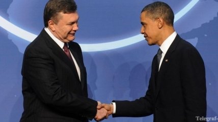 Янукович в ходе встречи пожелал Обаме успеха на выборах
