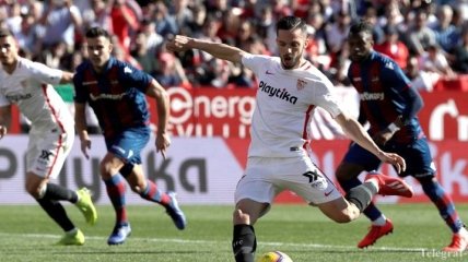 Севилья забила 5 голов в ворота Леванте (Видео)
