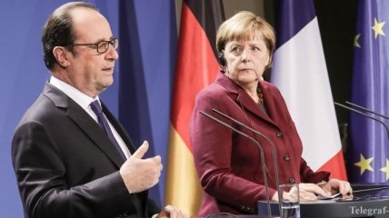 Олланд и Меркель выступают за продление санкций против РФ