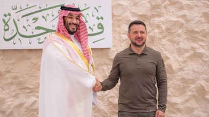 Владимир Зеленский и премьер-министр Саудовской Аравии Мухаммад бин Салман аль Сауд