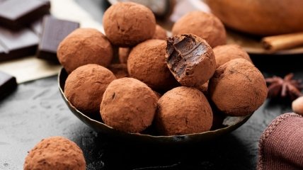 Шоколадные трюфели - простой рецепт