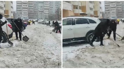 В Москве сильный снегопад