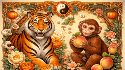 Тигр і Мавпа за східним гороскопом