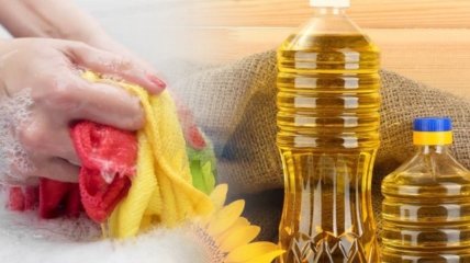 С пятнами о масла отлично справляются соль, сода и крахмал