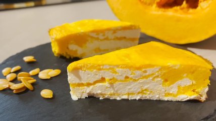 Сирно-гарбузова запіканка "Зебра" (відео)