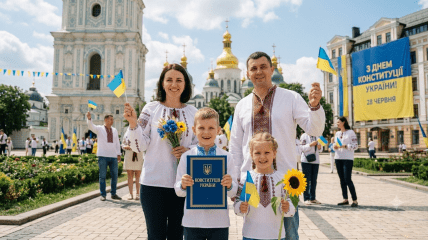 Привітання у картинках із Днем Конституції 2026