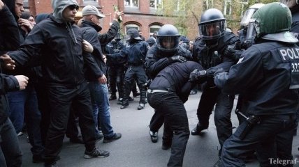 Демонстрации в Берлине: есть первые задержанные