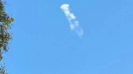 Дым от выпущенной россиянами ракеты