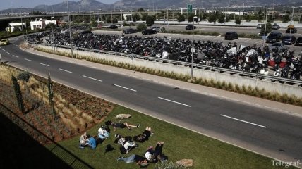 В Афинах произошел транспортный коллапс из-за забастовки водителей