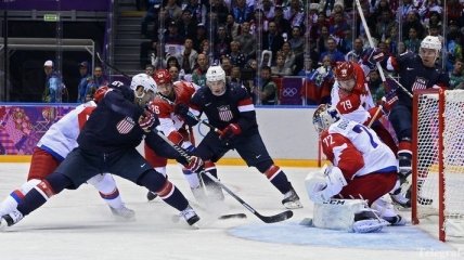 Хоккей. Сборная США побеждает Россию на Олимпиаде в Сочи 