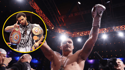 Александр Усик и Мозес Итаума