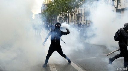 В Париже снова протесты против трудовой реформы