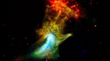 NASA: уникальное скопление звезд в виде "руки Бога" (Видео)