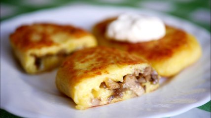 Картопляні зрази з грибами