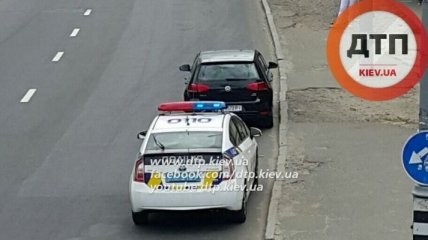 В Киеве произошло очередное ДТП с участием автомобиля патрульных