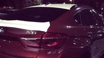В Киеве сгорела BMW-X6