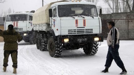 "Гумконвой" с РФ двинулся к российско-украинской границе