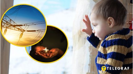 Дитина дивиться на сніг за вікном