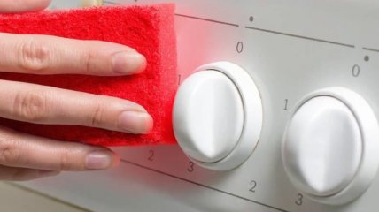 Жир на ручках плиты
