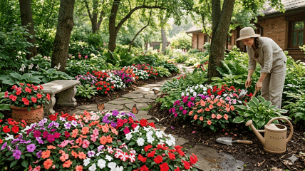 Бальзамины будут цвести все лето в тени