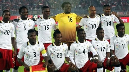 Сборная Ганы обнародовала состав на Чемпионат мира в Бразилии
