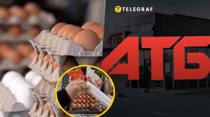 Украинец сам упаковал большой лоток яиц в магазине