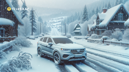 Зима – час особливої уваги до автомобіля (фото створене з допомогою ШІ)