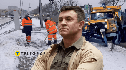 Микола Тищенко, комунальники прибирають сніг