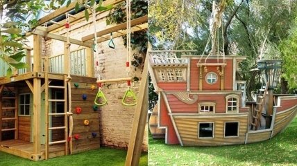 Превосходные детские домики для двора (Фото)
