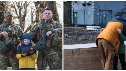 Ребенок из Киева вручил дрон военным