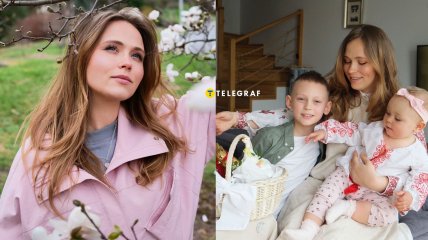 Анна Кошмал с детьми