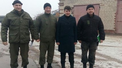 Савченко посетила зону АТО: появились фото