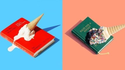 Парень покорил Instagram снимками, на которых мороженое сочетается с книгами (Фото)