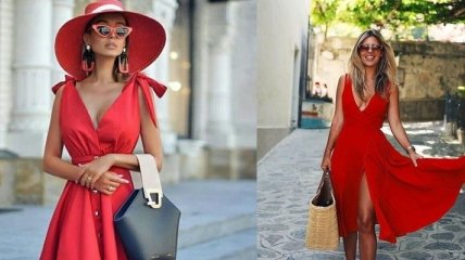 Мода 2018: 20 шикарных образов в красном платье (Фото)