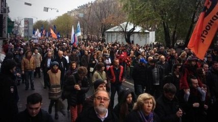 Марш российской оппозиции прошел без эксцессов